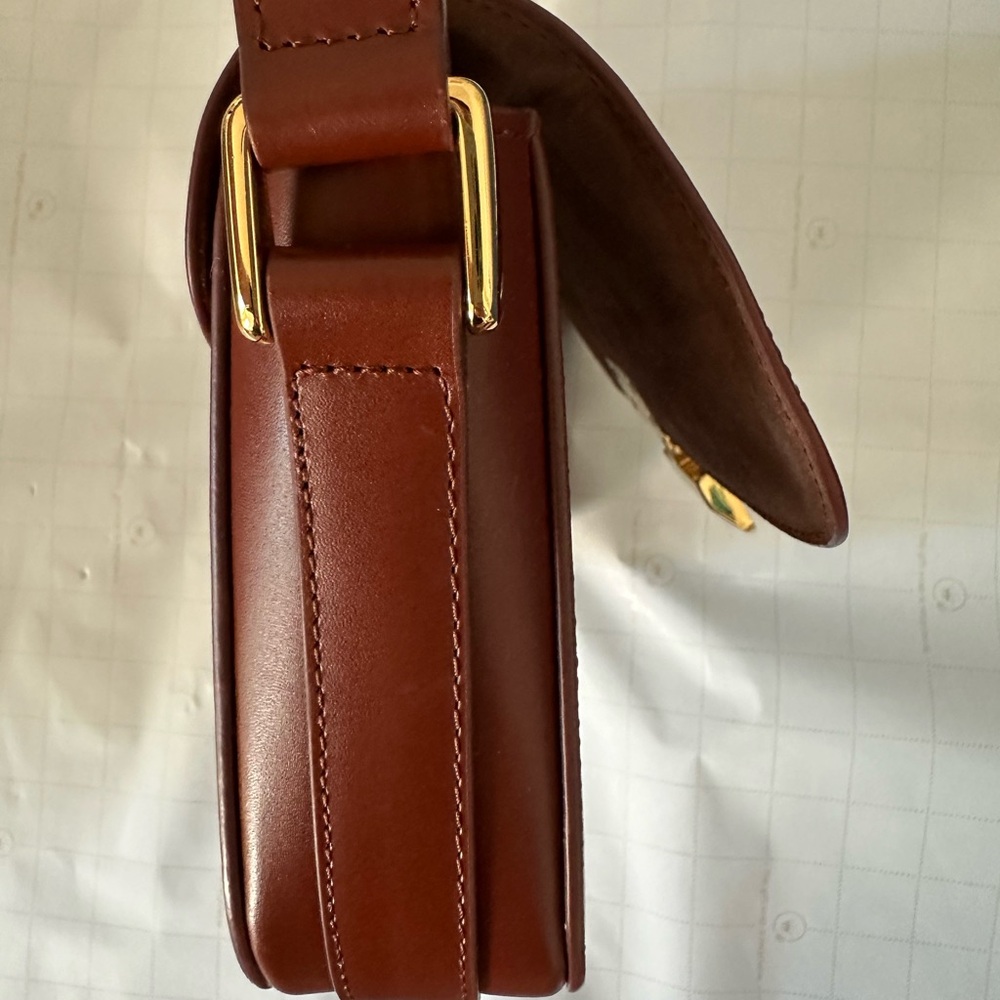 A.P.C. Brown Leather Bag with Gold Hardware - Picture 4 of 9